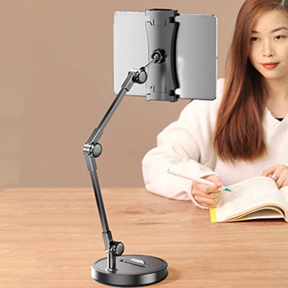 360° Rotate Tablet Stand Stable Base Desktop Phone Holder Telescopic Phone Stand  Live Learning