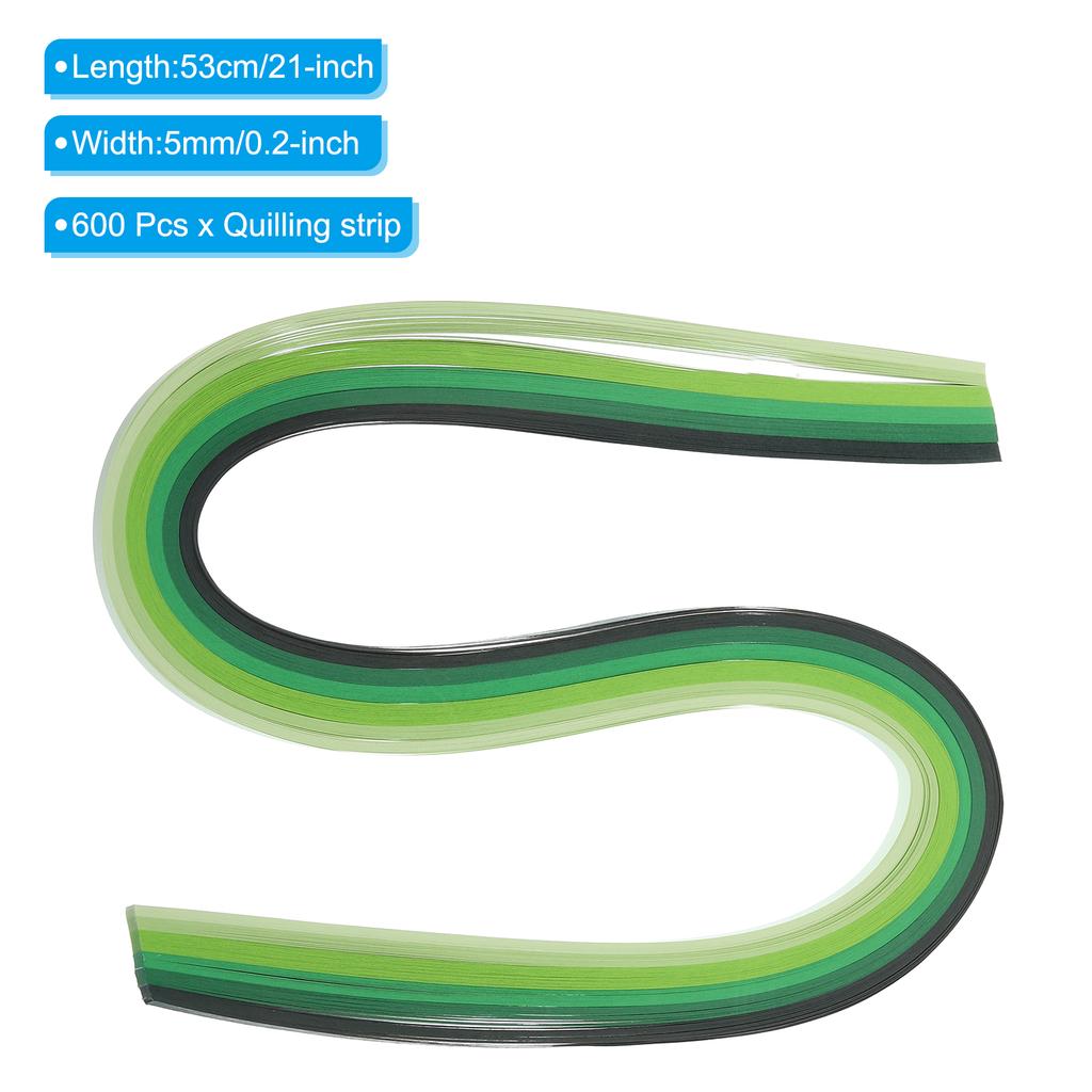 600/840pcs Quilling Strips Paper 5mm 0.2" Origami Paper Quilling Strip Mixed Color for Art DIY Hand Craft Christmas Tools