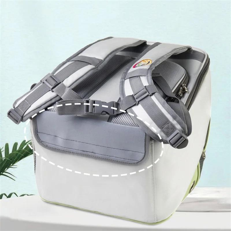 Portable Foldable Pet Carrier Bag Outdoor Cat Dog Breathable Travel Bag Pet Backpack Oxford FabricMesh Travel Collapsible