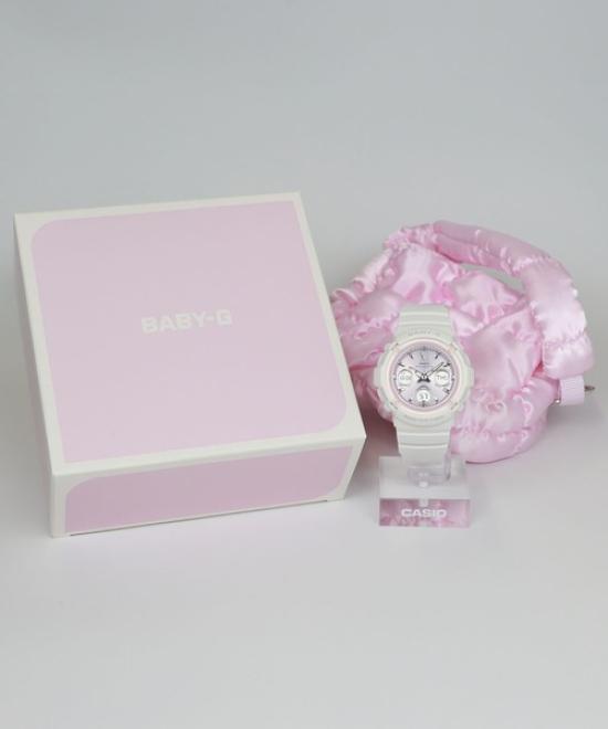 Casio Baby-G BGA-2800SP-7A1JR – Solar Radio-Controlled Women’s Watch, Spring White