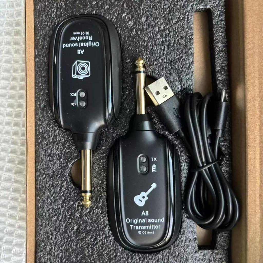 A8 Wireless Transceiver: Electric Guitar & Bass Audio Transmitter/Receiver.