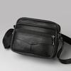 Business Genuine Leather Men's Crossbody Bag New Casual Pure Color Single-shoulder Bag Small Message Square Bag for Men