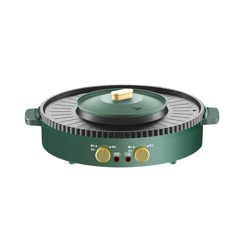220V Electric MultiCooker Electric Frying Pan Househould Barbecue Fried Steak Fish Omelette Frying Pan Non-stick Cooking Machine