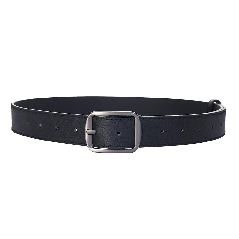 Korean Style Unisex Matte Silver Belt - Versatile for Jeans and Decorative Use