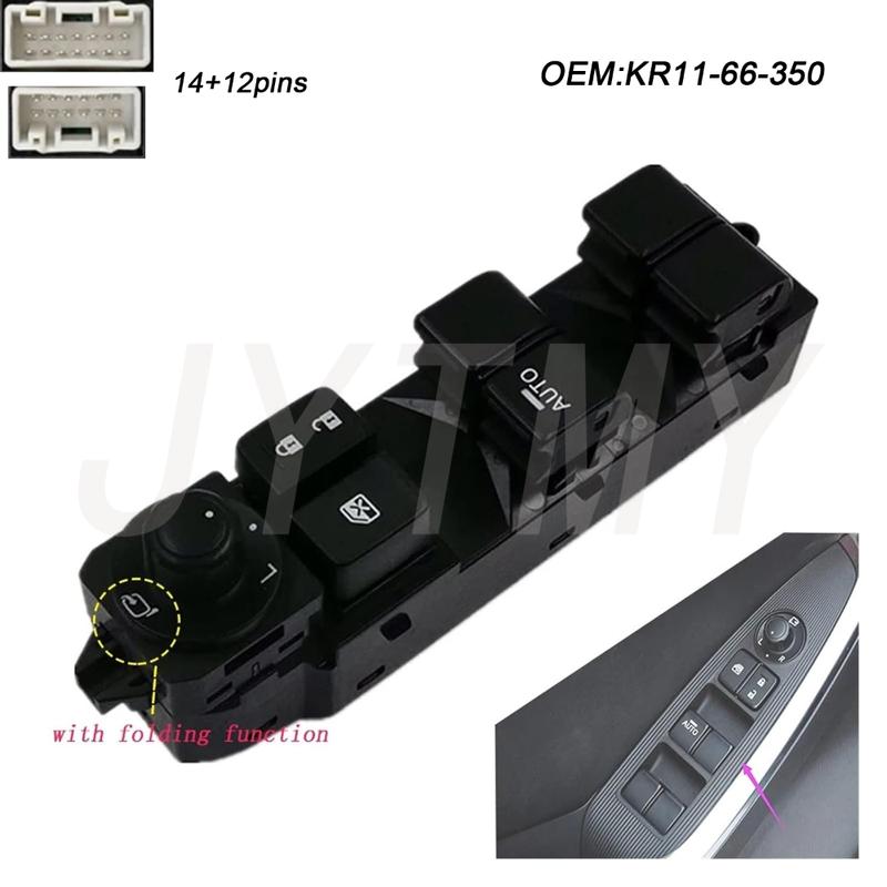 LHD Electric Power Master Window Switch For MAZDA CX-5 2013~2015 Front Left Lifter Control Button Car Accessories KR11-66-350
