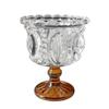 Palace-Style Crystal Glass Dessert Cup for Ice Cream, Yogurt, Fruit Salad, and Bird's Nest