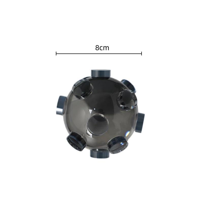 Glas Handwerk Geometrische Kristallkugel Transparent Abstrakt Runde Kugel Ornament Dekorative Figuren Heimdekoration Zubehör