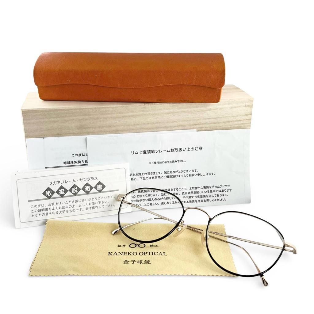 Ausgezeichnete KANEKO OPTICAL Brille KV-134 Wellington schwarz Damen Gebraucht