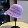 Korean Style Irregular Knitted Fisherman Hat for Women New Autumn and Winter Large Head Circumference Plush Warm Hat Basin Hat Trendy