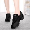 Modern Dance Shoes Mesh Square Shoes For Women Jazz Dancing Sports Shoes Breathable Fitness Sneakers Canvas Shoes