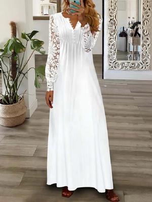 Spring and Summer Women Clothing Fashion European Style Maxi Dress
