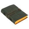 Green Leather Journal: Tree of Life Embossed Notebook