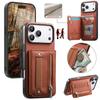 Wrist Strap Flip RFID Wallet with Card Holder Phone Case for IPhone Air 17 16E 16 Plus 15 14 13 12 11 Pro Max Leather Cover
