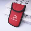 CRN1 Leather Car Key Case Signal Blocker Bag Shielding Pocket For Mercedes Benz W212 W213 W205 W177 W247 W176 CLS