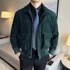Unisex American Retro Corduroy Jacket - Trendy Lapel Workwear for Spring & Autumn