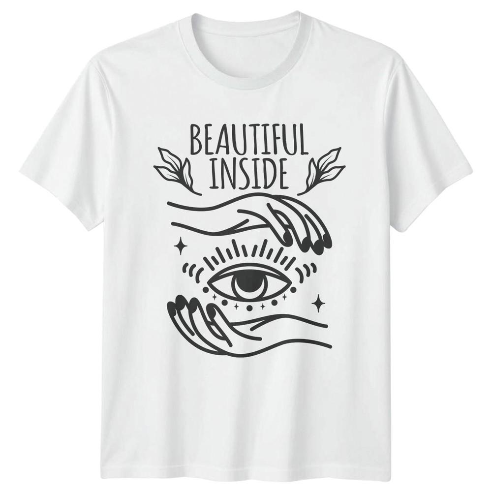 Beautiful Inside Unisexs TShirt Witchcraft Celestial Design S