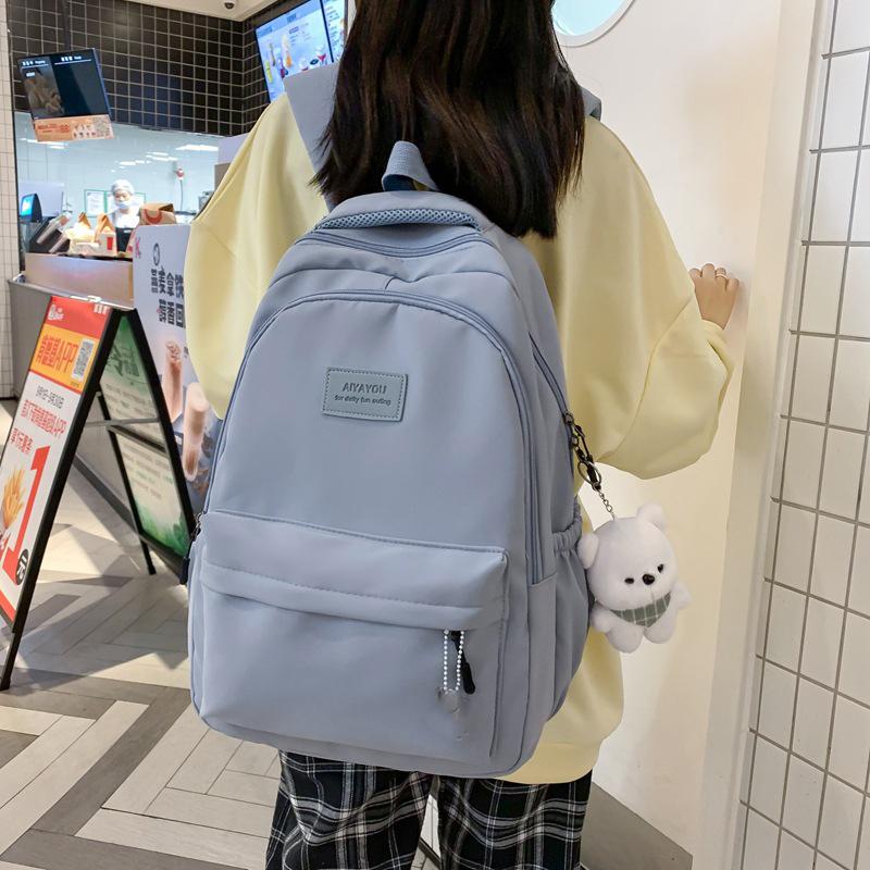 Student Japanese Capacity Backpack Girl Simple Versatile Decoration
