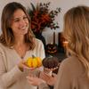 Set of 2 Halloween Pumpkin Decorations Festive Holiday Tabletop Ornaments Home Seasonal Display