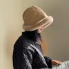Women's Winter Lovely Golden Fur Bucket Hat Bucket Hat