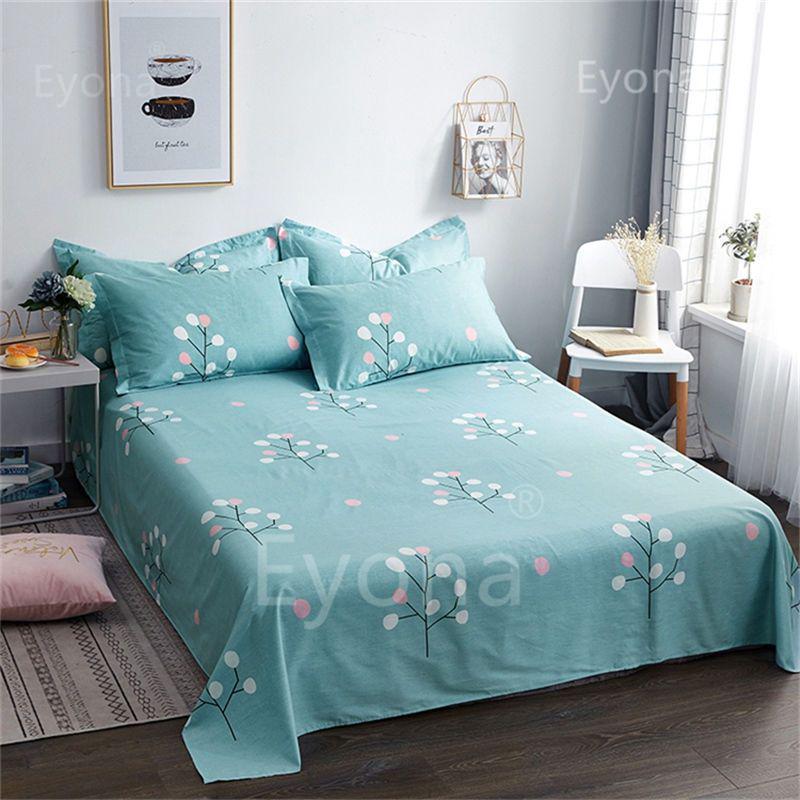 Flannel Cartoon Bed Sheet for Student Dormitory - Single/Double Bed, Free Shipping