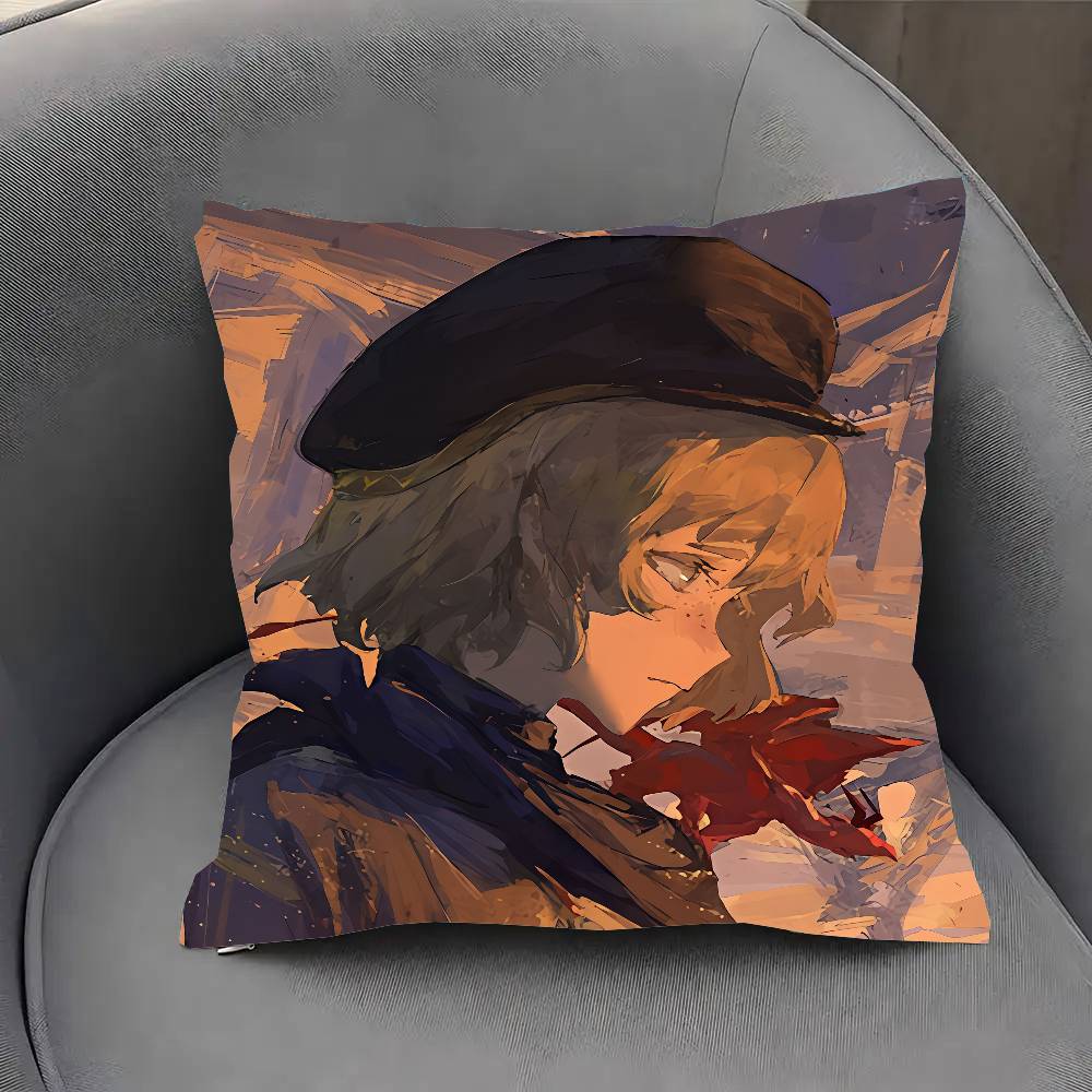 Brume Anime Reverse Pillow Case Fashion Square Pillowcase Bedroom Sofa Room Ins Decoration Leisure