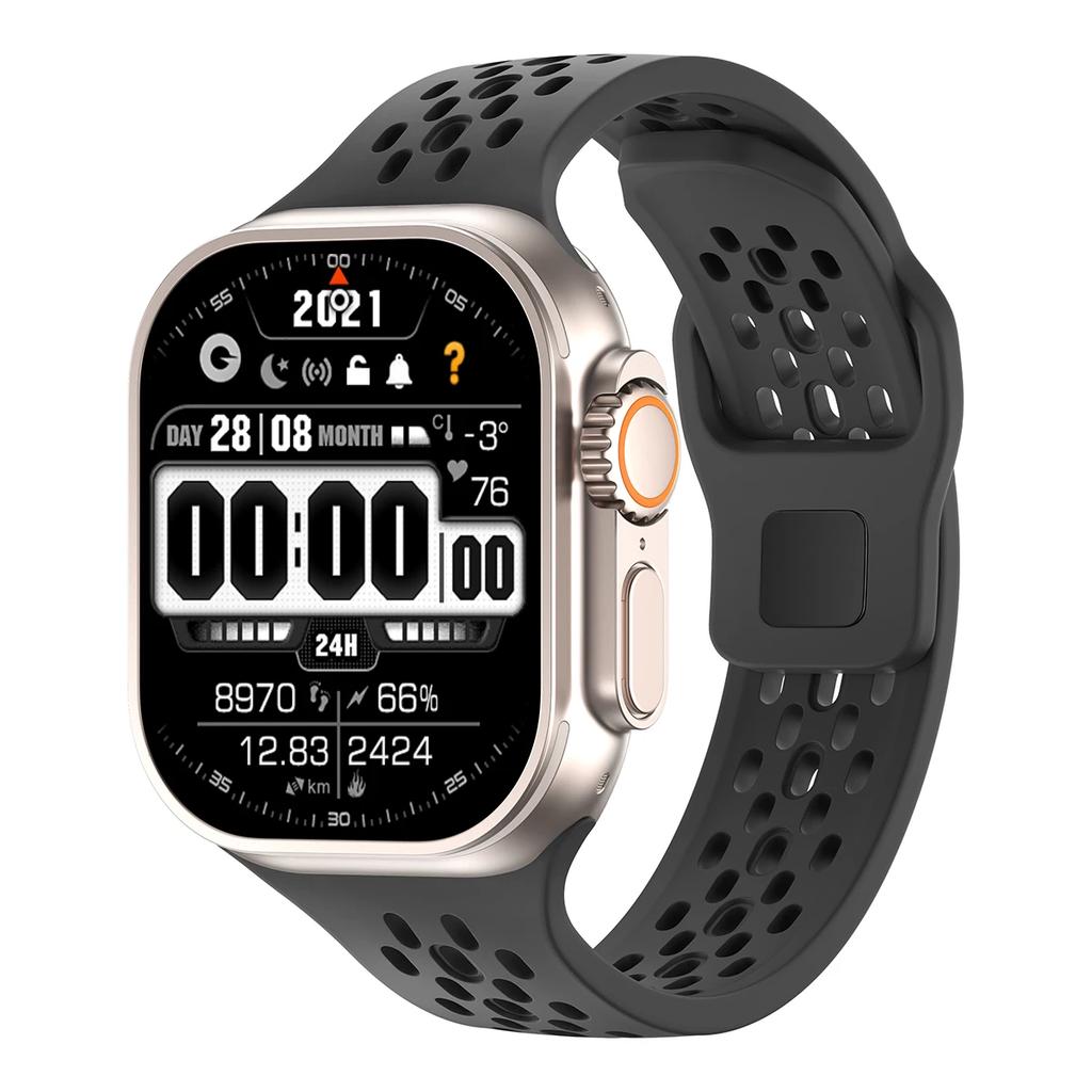 Silicone strap for Apple watch band 44mm 45m 41mm 42mm 40mm 44 45 mm ultra 49mm correa bracelet iwatch series10 9 7 8 6 5 se 4 3