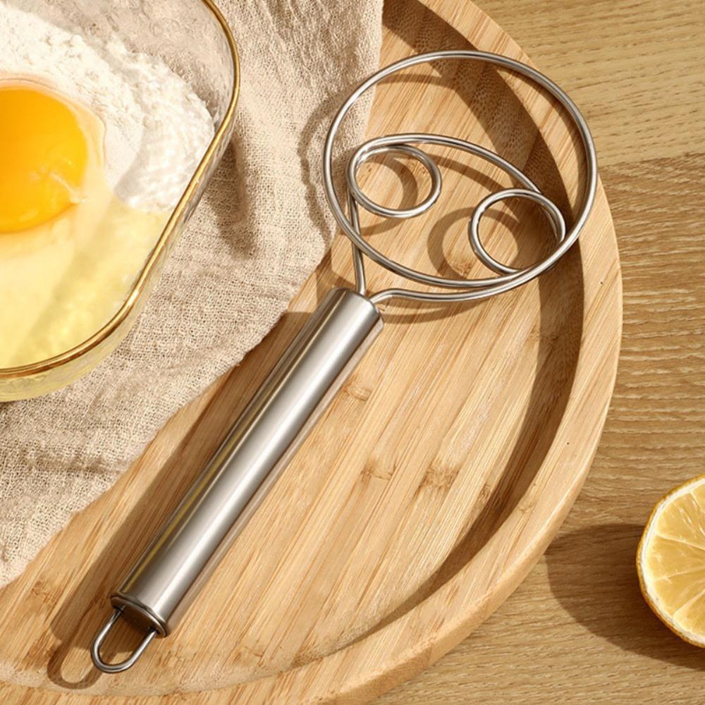 Handheld Dough Mixer Stick Rust-proof Egg Beater Household Stainless Steel Dough Whisk  Cake