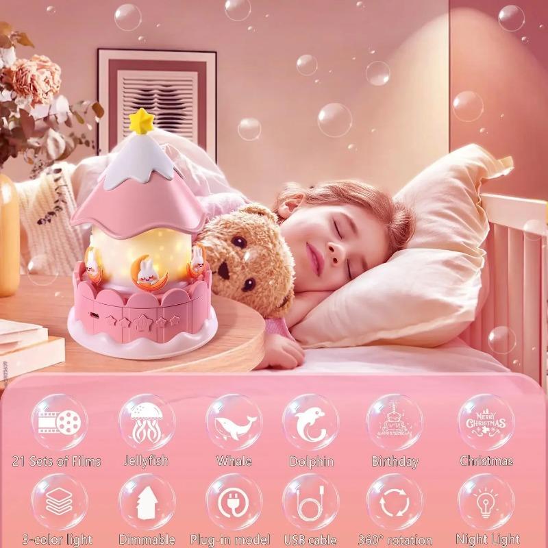 21 in 1 Starry Sky Projector Night Lights with 360° Rotating Timer Atmosphere LED Night Lamp for Kids Birthday Xmas Gifts Decor