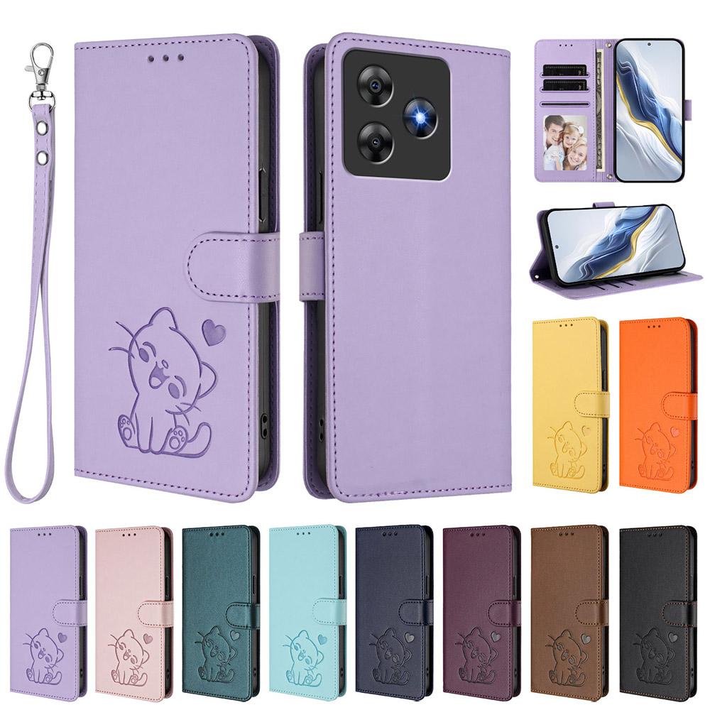 Stylish Luxury Leather Phone Case For Cubot Note 60 40 X100 P90 P50 A40 A30 A20 A10 Max 5 Card Holder Slots Wallet Cover Strap