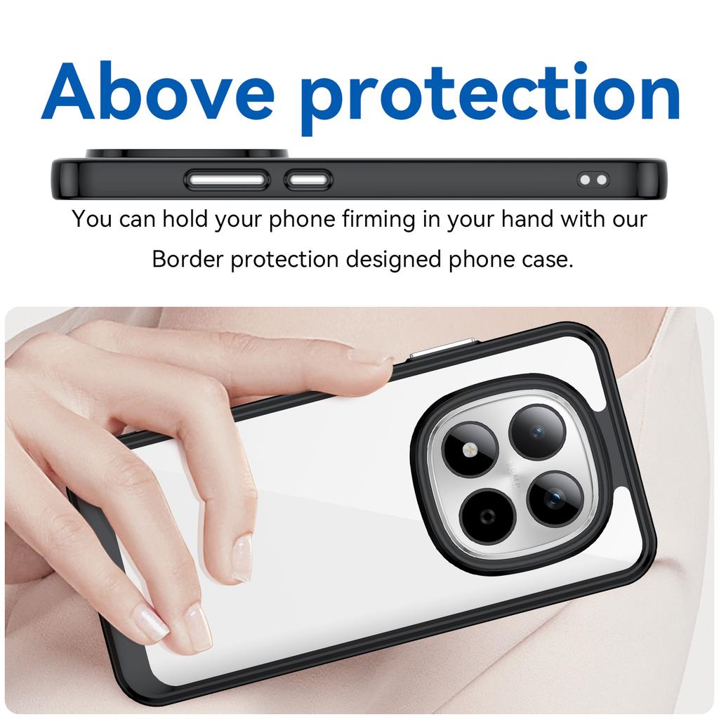 Für Xiaomi Redmi Note 15 Pro 5G (Global) Hülle TPU + Acryl Schutz Hülle Klar für Handy