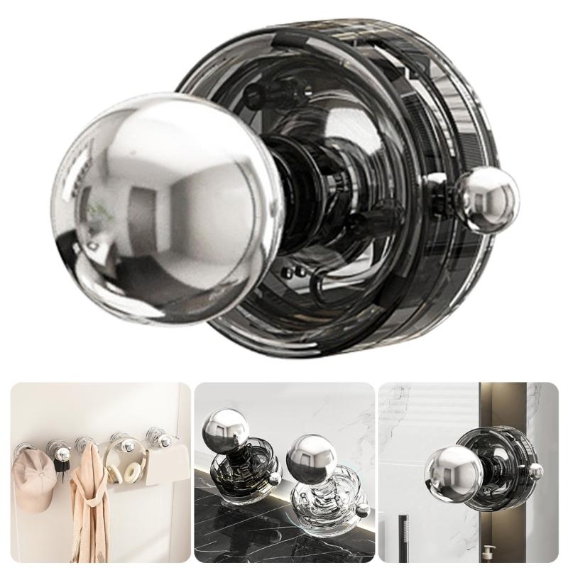 Powerful Suction Cup Glass Door Handle Reusable Waterproof Bathroom Grab Removable Door Handle Easy To Install