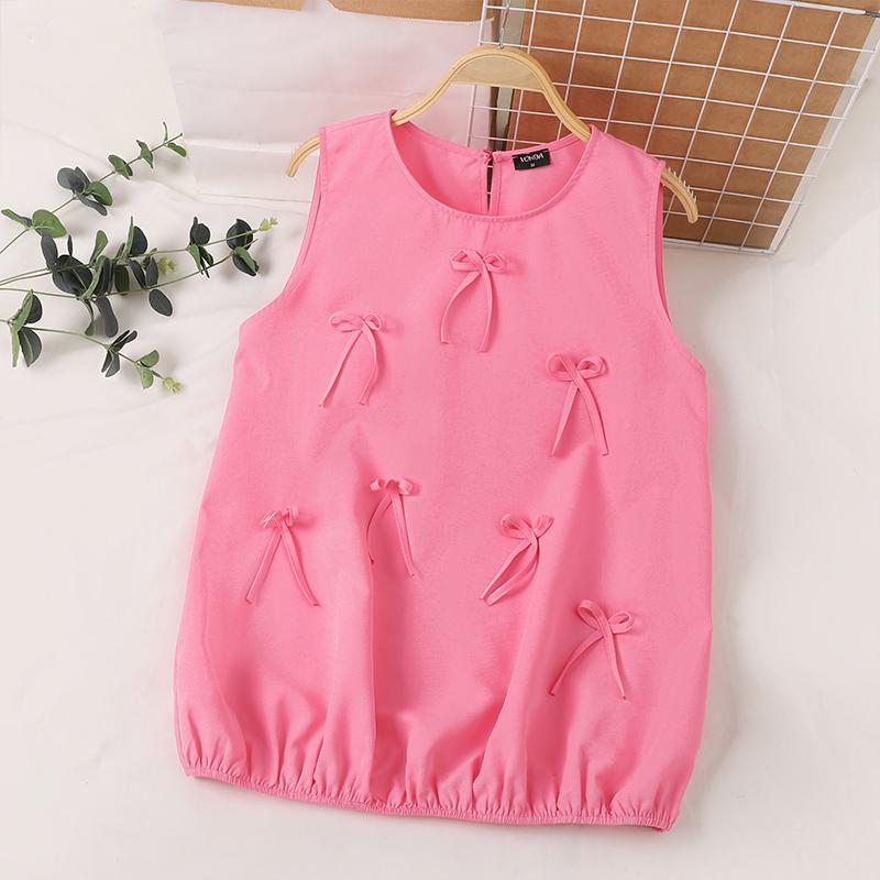 

VONDA Женские летние майки без рукавов с круглым вырезом 4XL темно-розовый