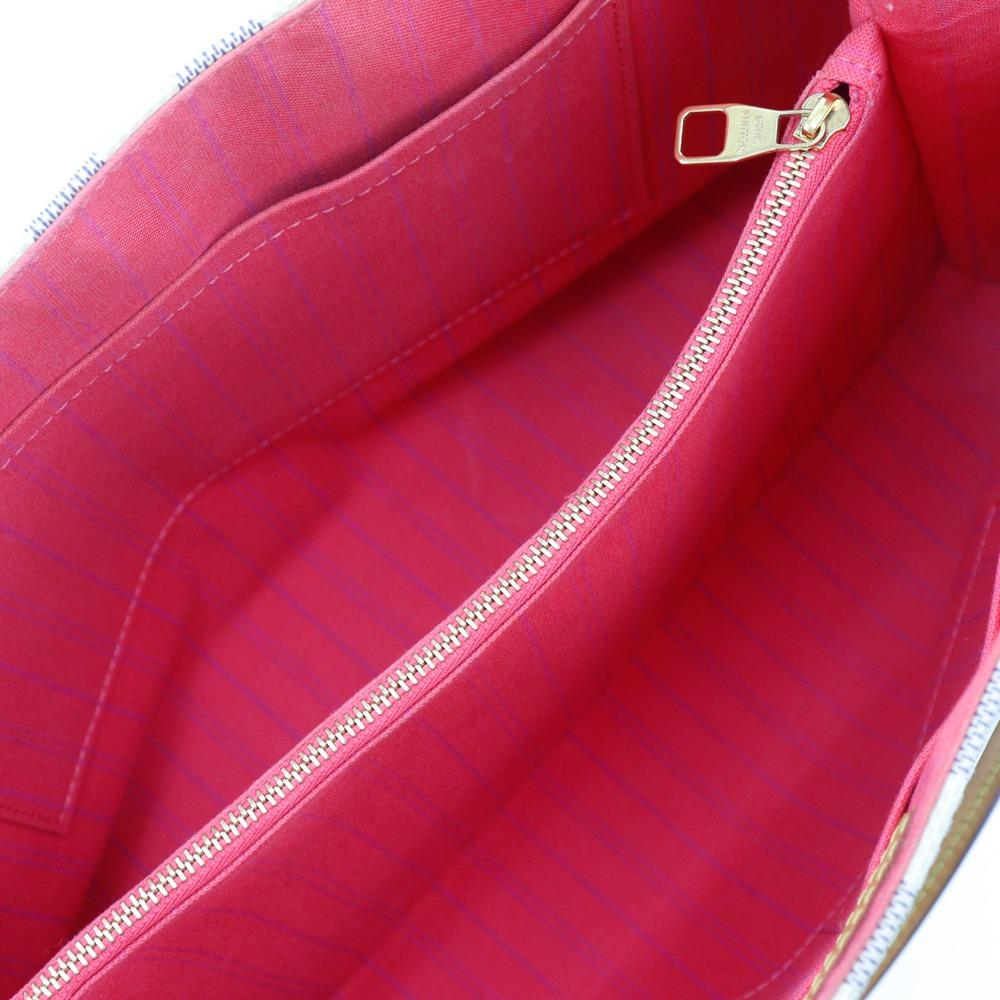 LOUIS VUITTON Calvi Tote Bag N41449 White Damier Azur Canvas Women Used