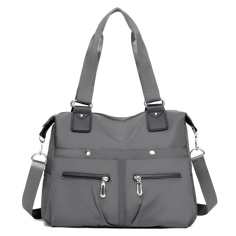 Large Capacity Casual Canvas Tote Bag - Lightweight, Fashionable Single Shoulder Oxford Cloth Handbag