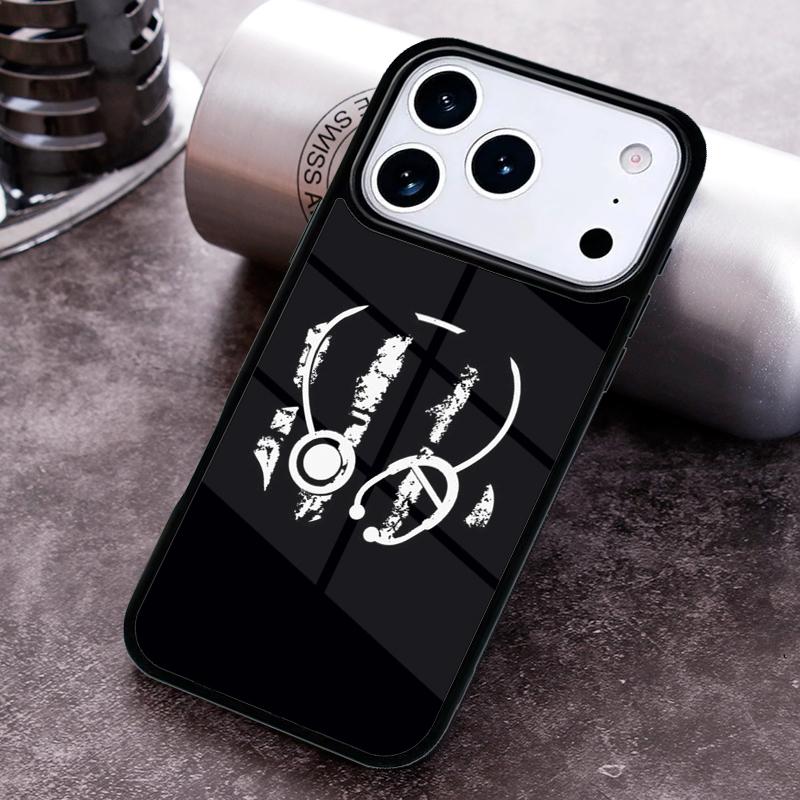 Nurse Heartbeat Design Phone Case for iPhone 17 16 15 Pro Max Air 14 13 12 11 Plus Shockproof Capa Cover