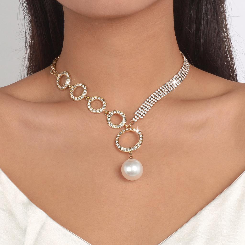 Women European Fashion Pearl Clavicle Necklace Choker Color Rice Bead Bohemian Style Necklace For Women Jewelry