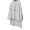 Cross-border European and American women's clothing  fashion temperament round neck long sleeve simple loose knitted sweater straight skirt set