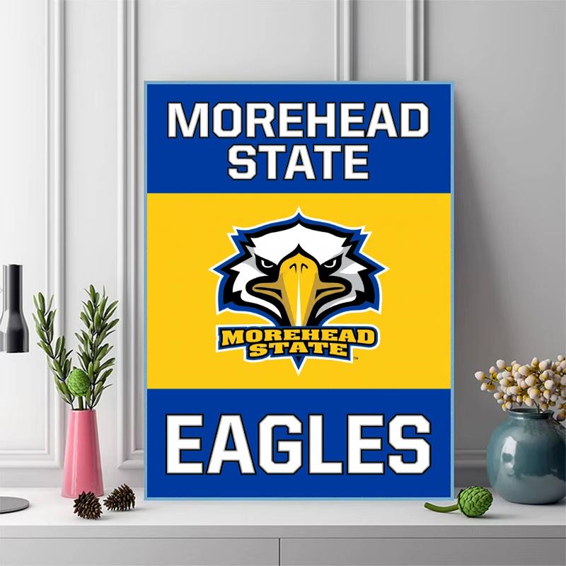 Morehead State Eagles 100% Round Full Drill 5D DIY Diamond Painting Embroidery Cross Stitch Rhinestone Décor
