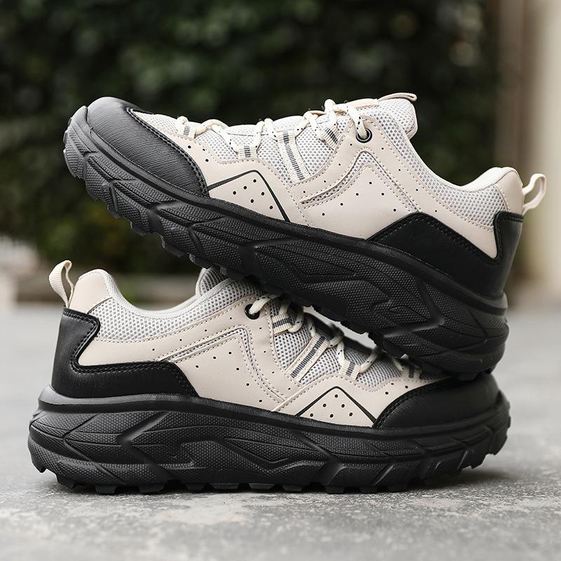Men's shoes new outdoor casual wear-resistant tooling shoes men's breathable mesh work hiking shoes