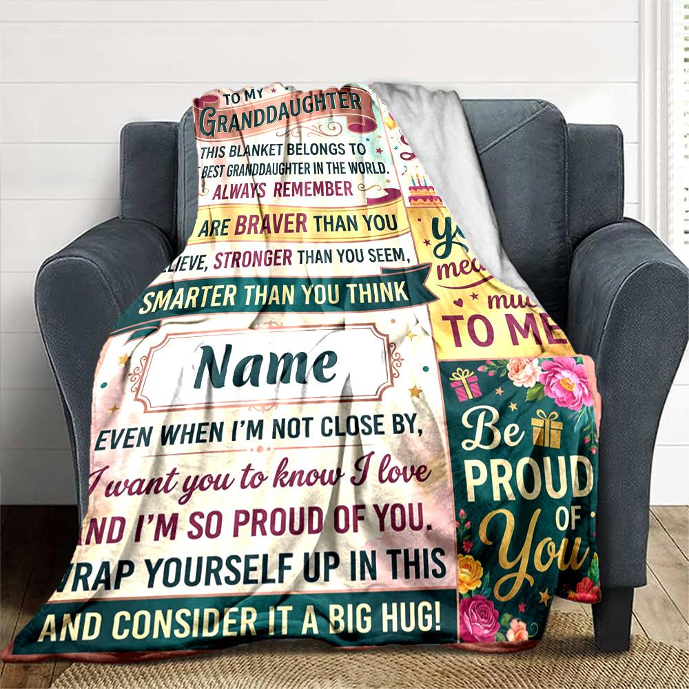 Love Pride Blanket Customize Your Name Blanket Soft And Comfortable It'S The Perfect Gift For Family Friends Or Loved Ones Suitable For All Seasons