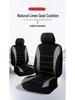 Five-Seat Universal Car Seat Cover with Waistline Design - Full Coverage Fabric Cushion Pad