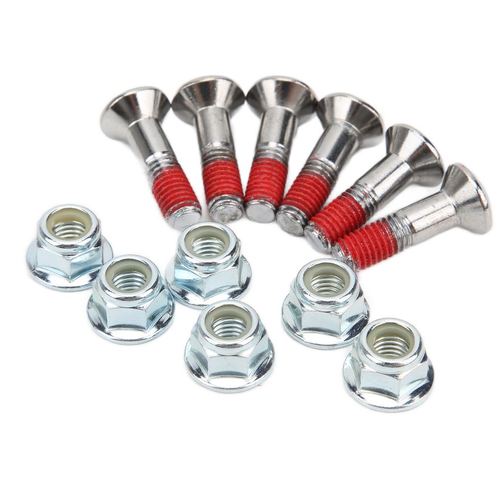 6PCS Sprocket Bolt Kit M8 Aluminium Alloy Nickel Plated Replacement for Yamaha YZ YZF