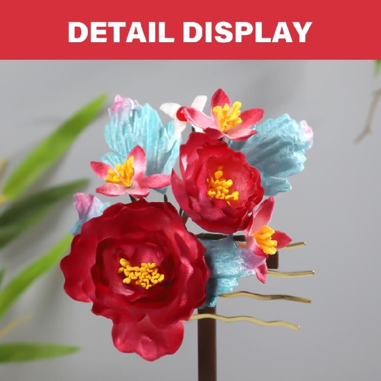 Beautiful Hairpin Chinese Traditional Costume Flower Hanbiuk Cosplay