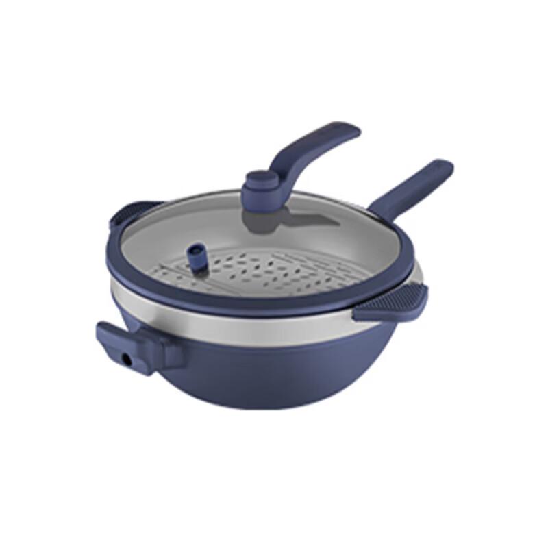 COOKER KING 32cm All-Rounder Wok with Steamer
