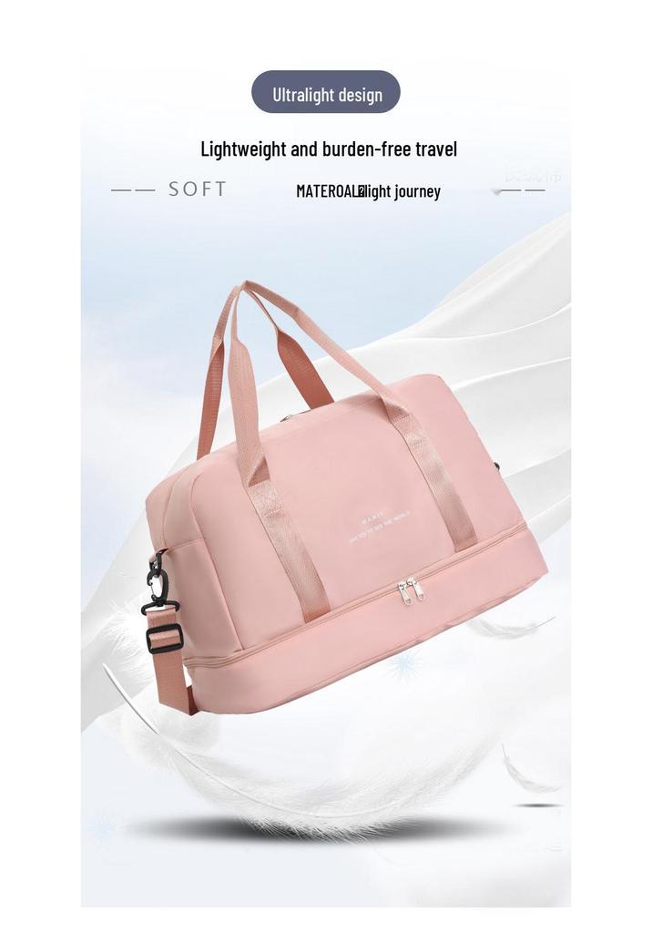 Damen Reise- und Sporttasche mit Nass-/Trockentrennung - Unisex, Wasserabweisend, Handtasche mit großem Fassungsvermögen für Kurztrips