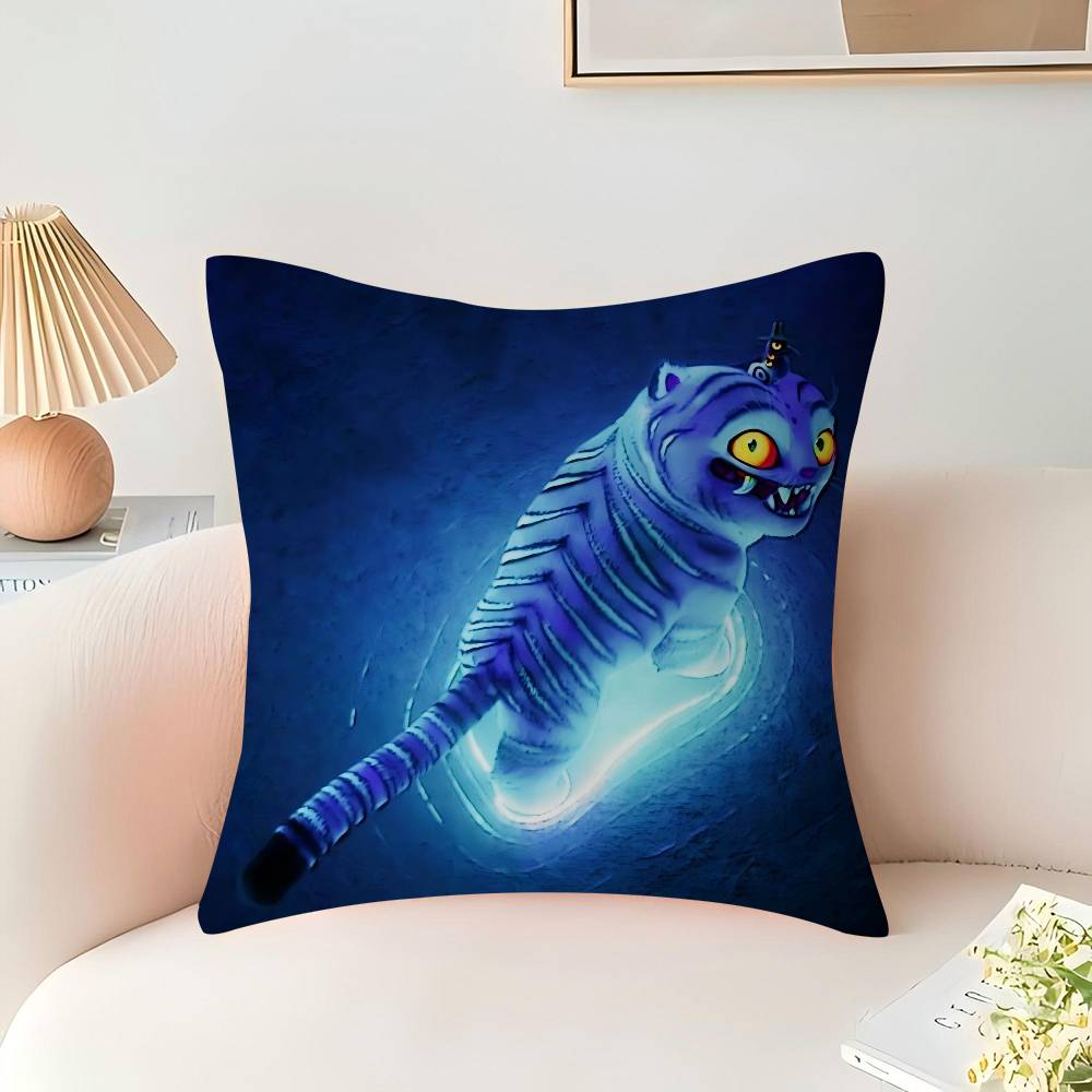 KPop Demon Hunters Tiger Pillow Gift Home Office Decoration Bedroom Sofa Car Cushion Cover Case 45x45