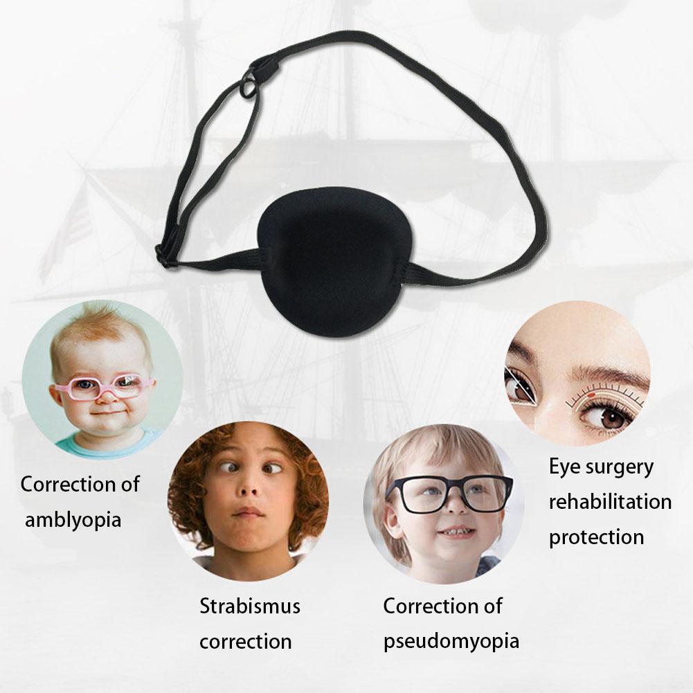 Ausgezeichnete Qualität Medizinische Verwendung Konkave Augenklappe Brille Schaumstoff Kerbe Augenbinden Verstellbar