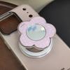 Flower Shaped Mirror  For MagSafe Magnetic Phone Holder For iPhone 16 15 14 13 Samsung Korean Cute Stand Support