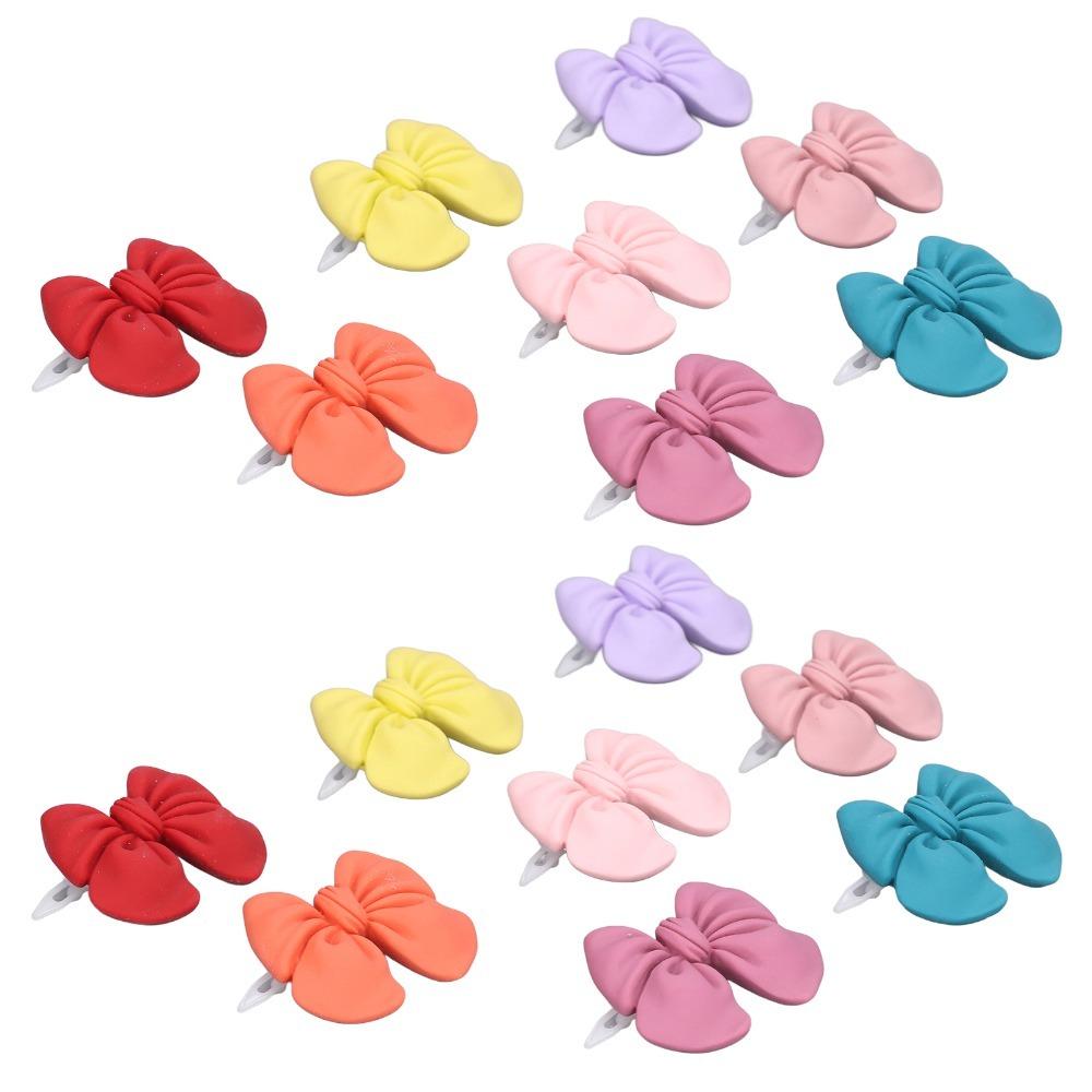 16pcs Mini Size Dog Bow Tie Multicolor Pet Bow Clip Durable Cat Hair Accessory Small Pet