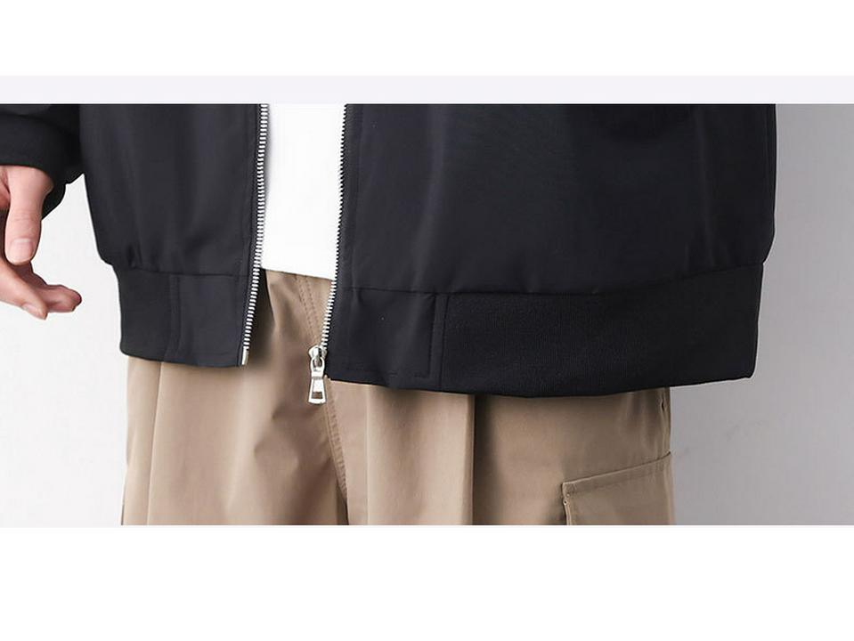 Herren Modische Lässige Pilot Jacke mit Baseballkragen für Herbst und Winter